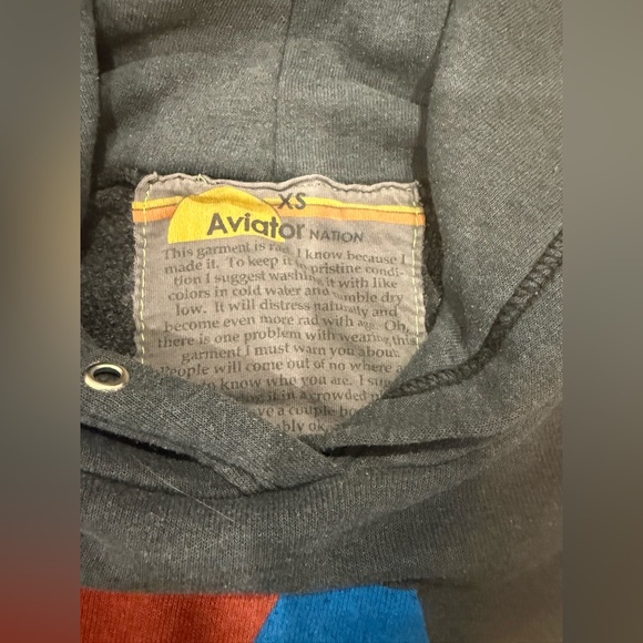 Aviator Nation charcoal Hoodie - Picture 3 of 4